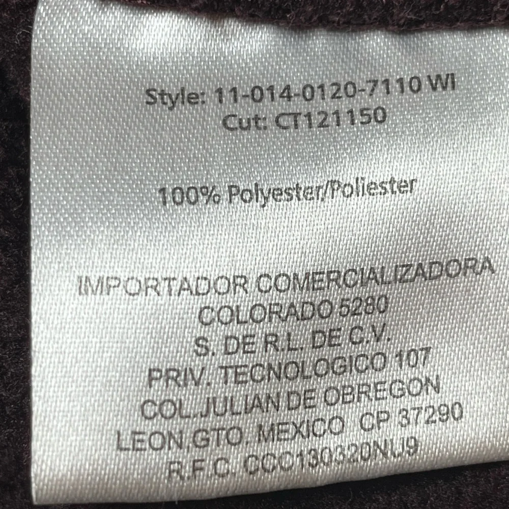 Stetson Men's Burgundy Rugged 1/4 Zip Sweater, 2XL - Picture 8 of 11